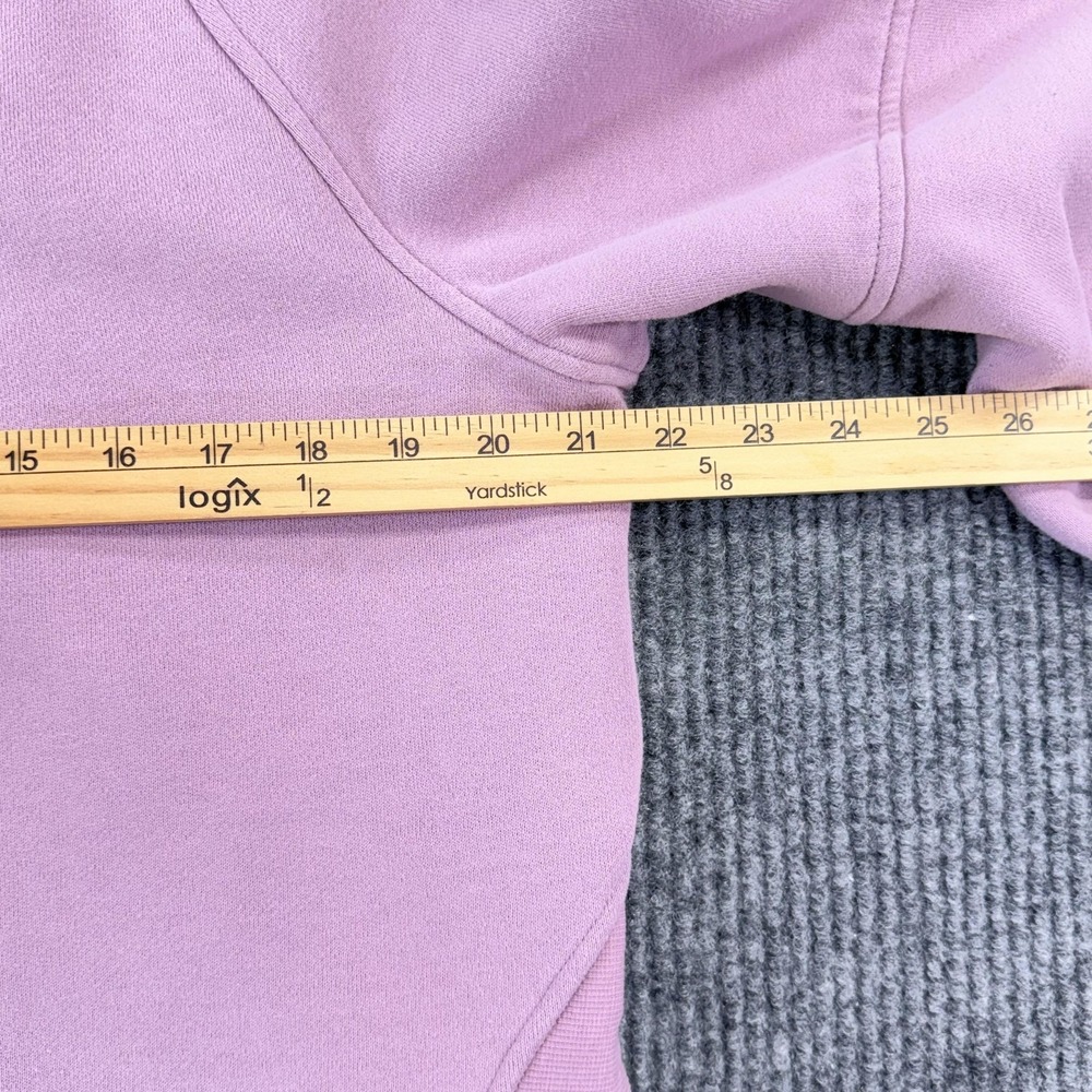 Lululemon Scuba Hoodie Womens XS/S Pink Fleece Pullover Thumbholes Raglan Logo - Picture 10 of 13